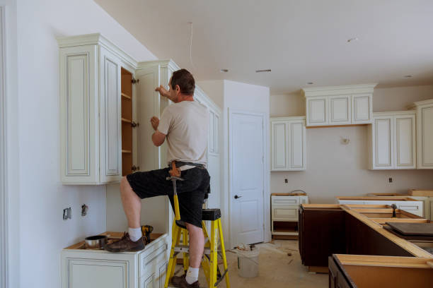 Open concept kitchen conversion in Fort George G Meade by JMT Kitchen Cabinet